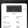 AULA F3061 61Keys Wired RGB Gaming Membrane Keyboard
