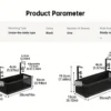 Carbon Steel Undercounter Cable Management Rack