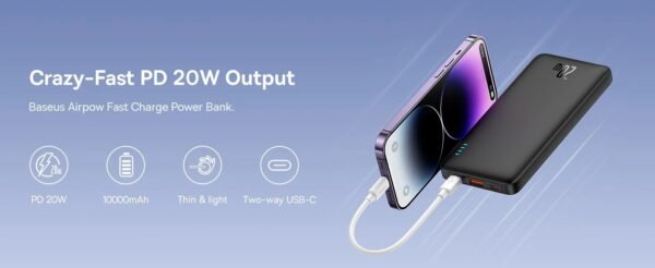 Baseus Airpow 20W 10000mAh / Airpow Lite 15W 10000mAh Fast Charging Powerbank